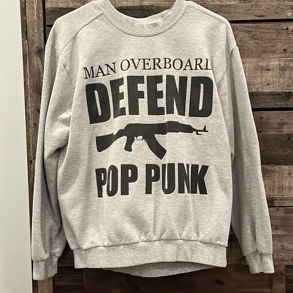 Man Overboard Defend Pop Punk crewneck